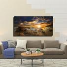Quadro Decorativo Em tecido 60x90, Por Do Sol