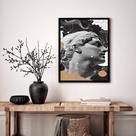 Quadro Decorativo Escultura Davi Formas - 70x50cm Quadro Decorativo Escultura Davi Formas - 70x50cm