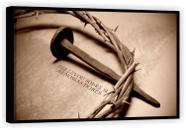 Quadro Decorativo Espinhos Jesus Religioso Versículos Salas Tela Canvas Premium G01