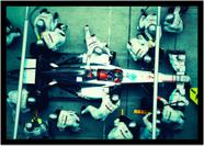 Quadro Decorativo Esportes Fórmula 1 Pit Stop GP Automobilismo Salas Quartos Com Moldura RC175