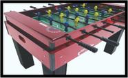 Quadro Decorativo Esportes Futebol Mesa Totó Pebolim Pacal Pub Bares Com Moldura RC007