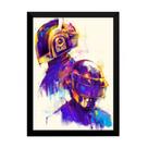 Quadro Decorativo Estilo Pintura Daft Punk Arte 42x29cm
