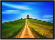 Quadro Decorativo Estrada Sítio Campo Paisagem Natureza Decorações Com Moldura