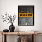 Quadro Decorativo Everyone Is Welcome - 70x50cm