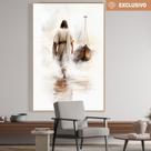 Quadro decorativo exclusivo Jesus sobre águas