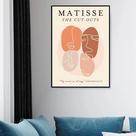 Quadro Decorativo Faces Matisse Minimalista Terra - 70x50cm