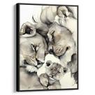 Quadro decorativo Família de Leões em Laços de Ternura Eterna - Art Canvas Quadro decorativo Família de Leões em Laços de Ternura Eterna - Art Canvas