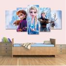 Quadro Decorativo Filme Frozen 1x 130x63 em tecido Quadro Decorativo Filme Frozen 1x 130x63 em tecido