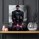 Quadro Decorativo Filmes Capitão América Tela de Tecido Quadro Decorativo Filmes Capitão América Tela de Tecido