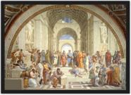 Quadro Decorativo Filósofo Escola De Platão Decorações Com Moldura