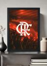 Quadro Decorativo Flamengo meu mengão - Com Vidro Tamanho:21cm x 30cm (A4)