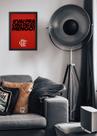 Quadro Decorativo Flamengo vai pra cima deles - Com Vidro Tamanho:21cm x 30cm (A4)