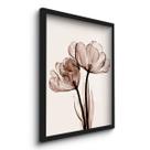Quadro Decorativo Flor Rosa 2 45x33 C/Vidro