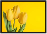 Quadro Decorativo Flor Tulipa Paisagens Salas Decorações Com Moldura