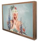 Quadro Decorativo Floral Florescer em Moldura Caixa