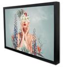 Quadro Decorativo Floral Florescer em Moldura Caixa