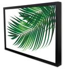 Quadro Decorativo Floral Folha Palmada Verde em Moldura Caixa Quadro Decorativo Floral Folha Palmada Verde em Moldura Caixa