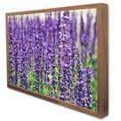 Quadro Decorativo Floral Lavanda em Moldura Caixa