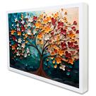 Quadro Decorativo Floral Luxo Florescer em Moldura Caixa Quadro Decorativo Floral Luxo Florescer em Moldura Caixa