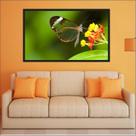 Quadro Decorativo Flores Borboleta Decorações Salas Com Moldura TT05