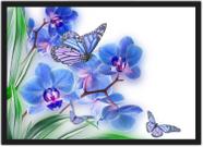 Quadro Decorativo Flores Borboletas Árvores Paisagem Natureza Decorações Com Moldura G01 Quadro Decorativo Flores Borboletas Árvores Paisagem Natureza Decorações Com Moldura G01