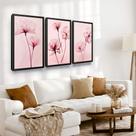Quadro Decorativo Flores Com Moldura Sala Quarto Love