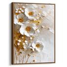 Quadro decorativo Flores Delicadas em Texturas de Pureza - Art Canvas