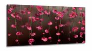 Quadro Decorativo Flores Rosas Paisagem em Tecido Canvas 130x60 cm Quadro Decorativo Flores Rosas Paisagem em Tecido Canvas 130x60 cm