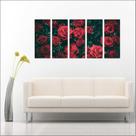Quadro Decorativo Flores Rosas Vermelhas Decorar Salas Interiores