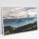 Quadro Decorativo Floresta e as Montanhas em tela Canvas