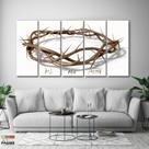Quadro Decorativo Foi por Amor Coroa 140x65