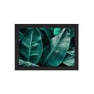 Quadro Decorativo Folhagem Folha Moldura Preta 22x32cm Quadro Decorativo Folhagem Folha Moldura Preta 22x32cm