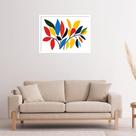 Quadro Decorativo Folhas Coloridas - 50x70cm
