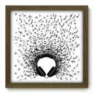 Quadro Decorativo - Fone de Ouvido - 33cm x 33cm - 042qdgm