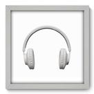 Quadro Decorativo - Fone de Ouvido - 33cm x 33cm - 068qdgb