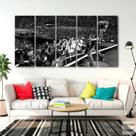 Quadro Decorativo Foo Fighters Show - 5 peças