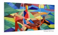 Quadro Decorativo Formas Canoa 120x60 3 peças