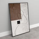 Quadro Decorativo formas suaves abstratas