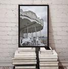 Quadro Decorativo Fotografia Branca Carrossel 24x18cm Quadro Decorativo Fotografia Branca Carrossel 24x18cm