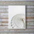 Quadro Decorativo Fotografia Branca Roda Gigante 24x18cm