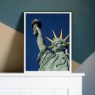 Quadro Decorativo Fotografia Colorida Estátua da Liberdade