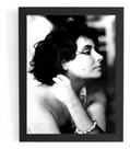 Quadro Decorativo Fotografia Elizabeth Taylor Moldura Quadro Decorativo Fotografia Elizabeth Taylor Moldura
