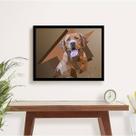 Quadro Decorativo Fotografia Labrador 45x34cm