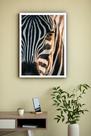 Quadro Decorativo Fotografia Olho Zebra - 70x50cm