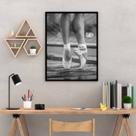 Quadro Decorativo Fotografia Pernas de Bailarina 45x34cm Quadro Decorativo Fotografia Pernas de Bailarina 45x34cm