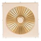 Quadro Decorativo Franzido Redondo Dourado 50x50x5 cm F04 - D'Rossi Quadro Decorativo Franzido Redondo Dourado 50x50x5 cm F04 - D'Rossi