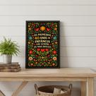 Quadro Decorativo Frase 40 Anos 24x18cm Mold Preta