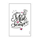 Quadro Decorativo Frase A Melhor Mãe Sempre 30x20 Mdf Adesivado