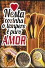 Quadro Decorativo Frase Nesta Cozinha o Tempero 30x20 Mdf Madeira Adesivada Quadro Decorativo Frase Nesta Cozinha o Tempero 30x20 Mdf Madeira Adesivada