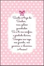 Quadro Decorativo Frase Oração Santo Anjo Senhor Rosa 30x20 Mdf Adesivado
